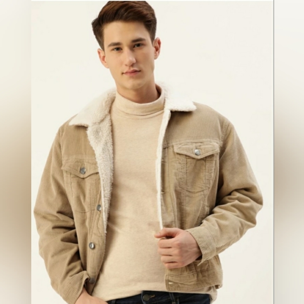 Forever 21 Cream Lightweight Shirt Jacket